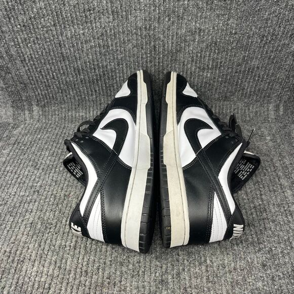 Nike Dunk Low Retro Panda Black White Leather Shoes Mens 12 DD1391-100 main image 5
